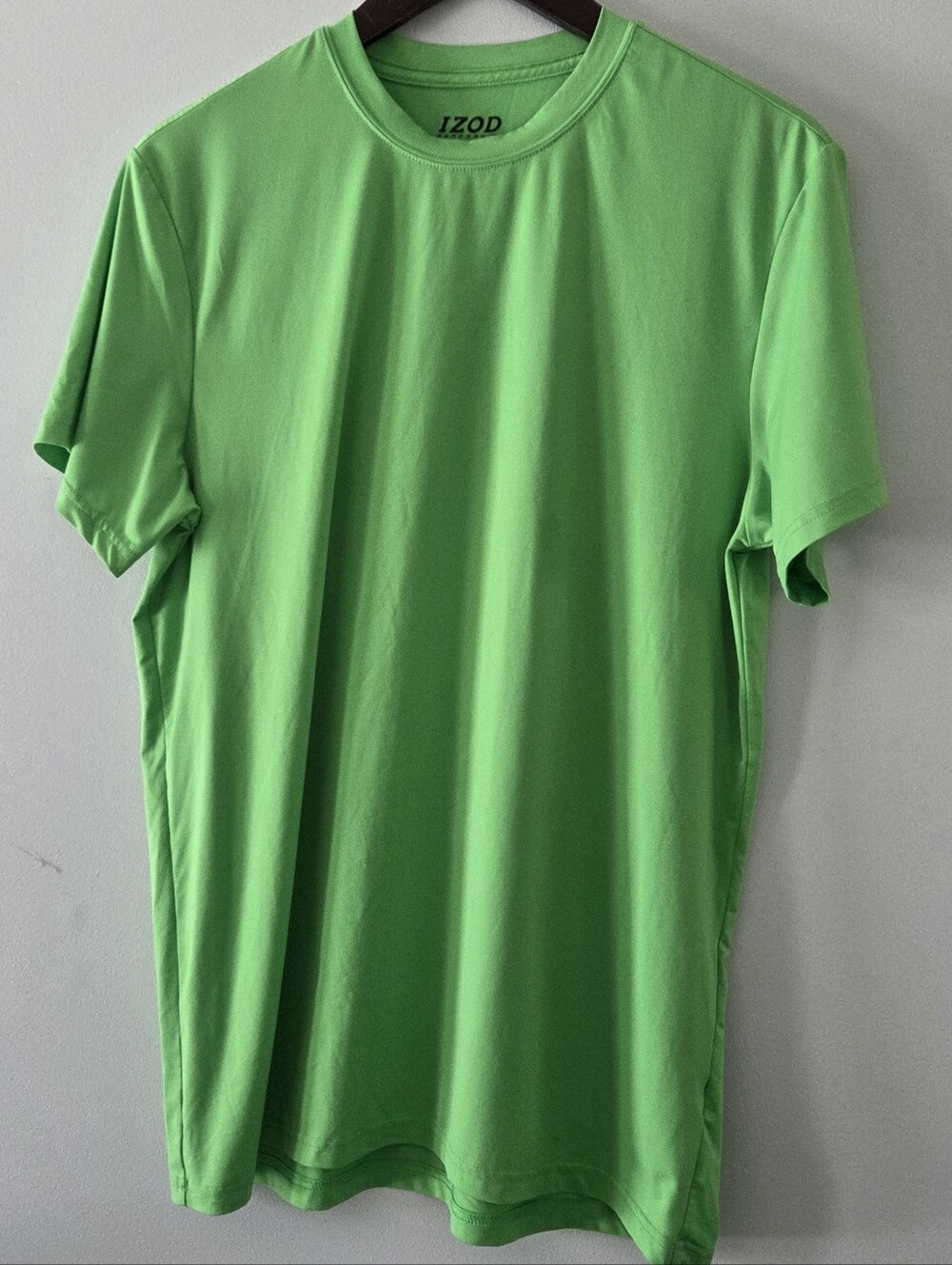 IZOD PerformX Basix Cool-FX Performance Short-Sleeve Shirt Bright Green Size M
